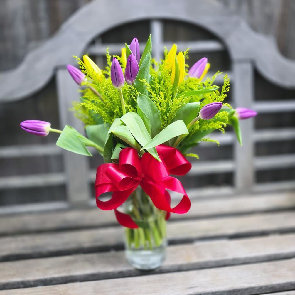 Multi Color Tulips! These funny little blossoms are full of surprises, and