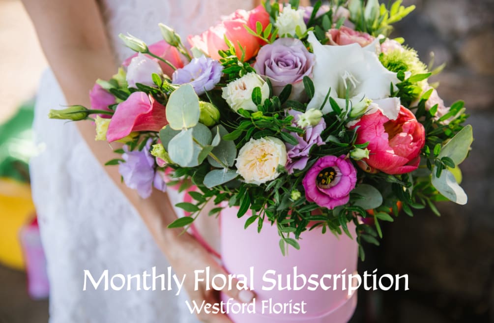 Experience the beauty of fresh blooms all year round with our Monthly