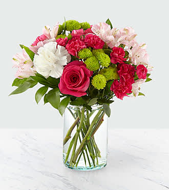 The true beauty of this bouquet is within the sweet colors of