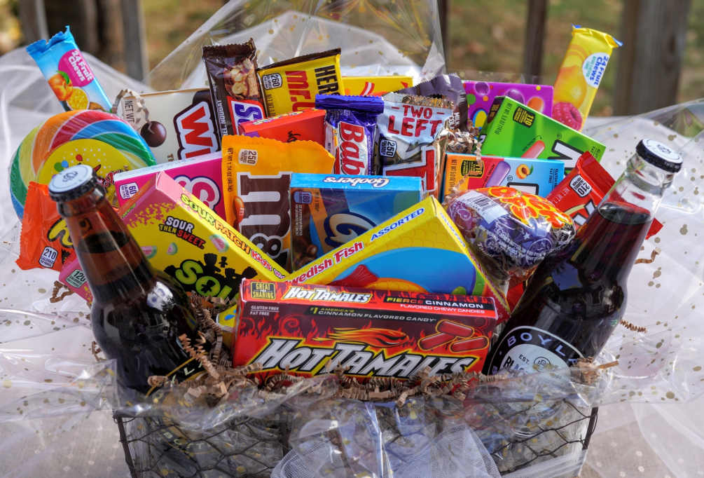 Our Candy Basket is perfect for your junk food junkie!  These