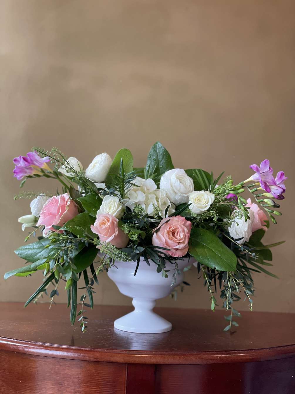 Bring beauty and peace to any occasion with this serenely elegant bouquet