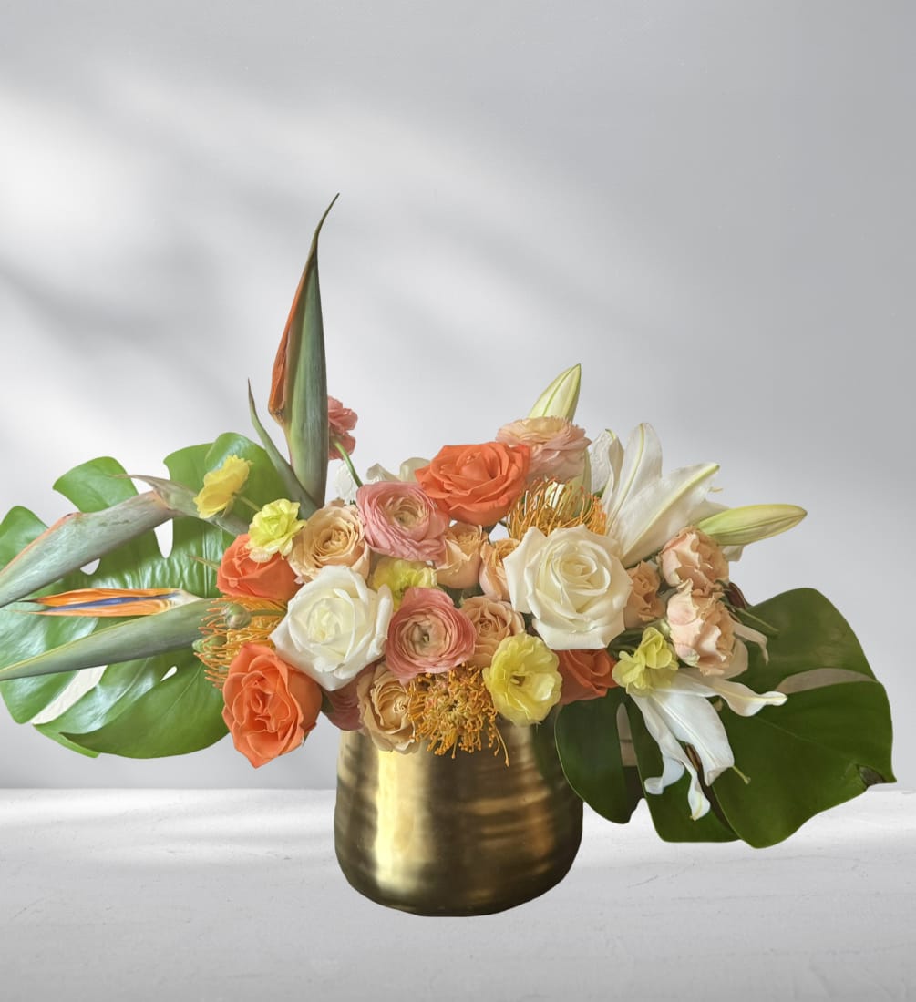 Experience the enchanting allure of a tropical paradise with our luxurious flower