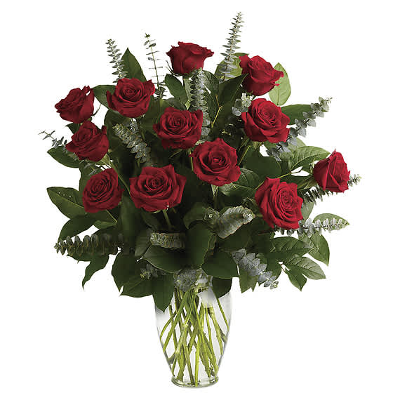 Proclaim your eternal love with this breathtaking bouquet! One dozen resplendent red