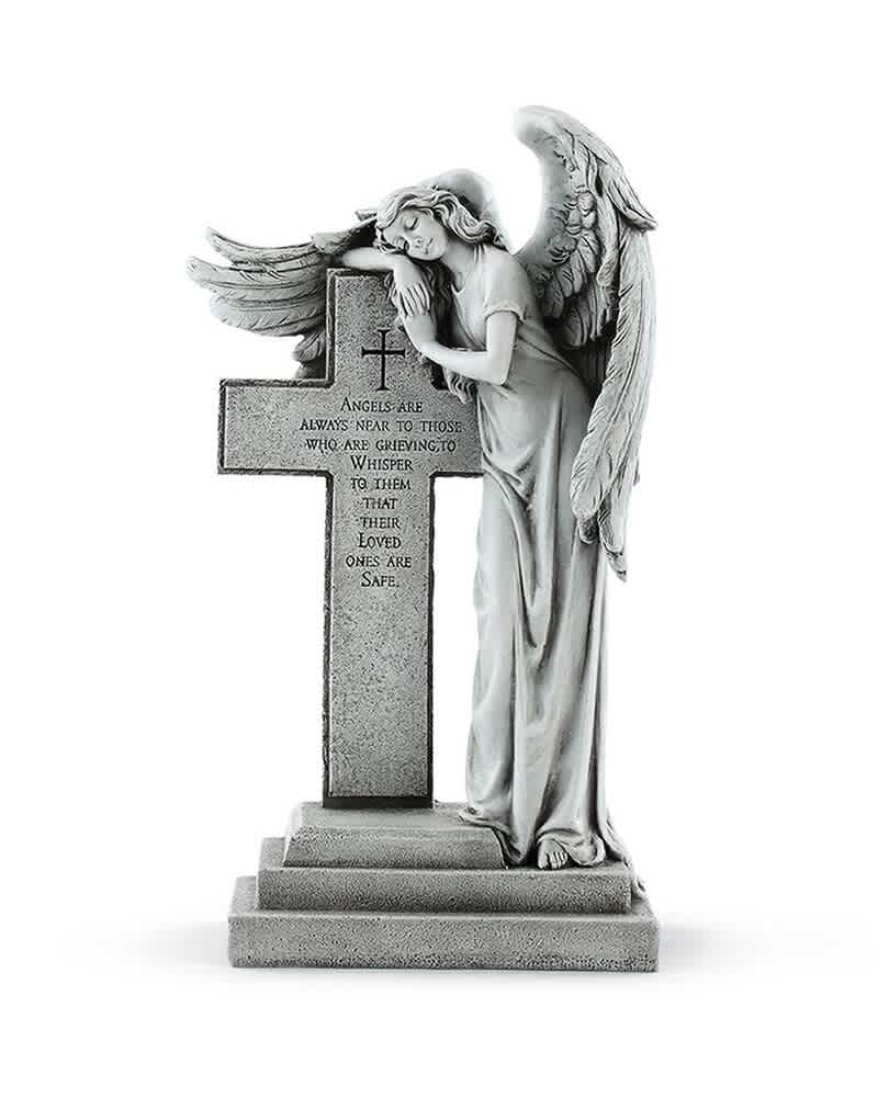 14&quot; H
Reads, &quot;Angels are always near to those who are grieving, to
