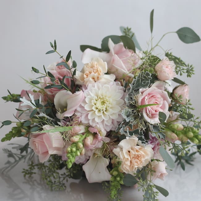 Custom Bridal Bouquet in Pastels