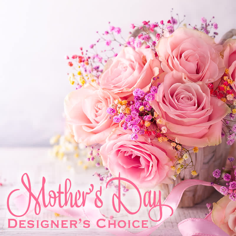 Celebrate Mother&#039;s Day with a stunning designer&#039;s choice flower arrangement. Personally handcrafted