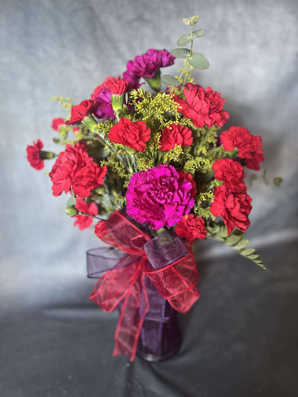 Our Stunning Arrangement Magenta Blooms will definitely make their day!

The gorgeous arrangement