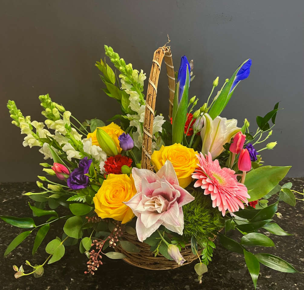a bountiful, beautiful, bodacious basket full of color and creativity. This basket