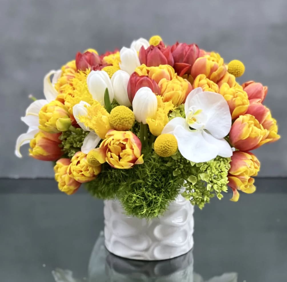 This bright bouquet is the perfect way to celebrate any special day.
