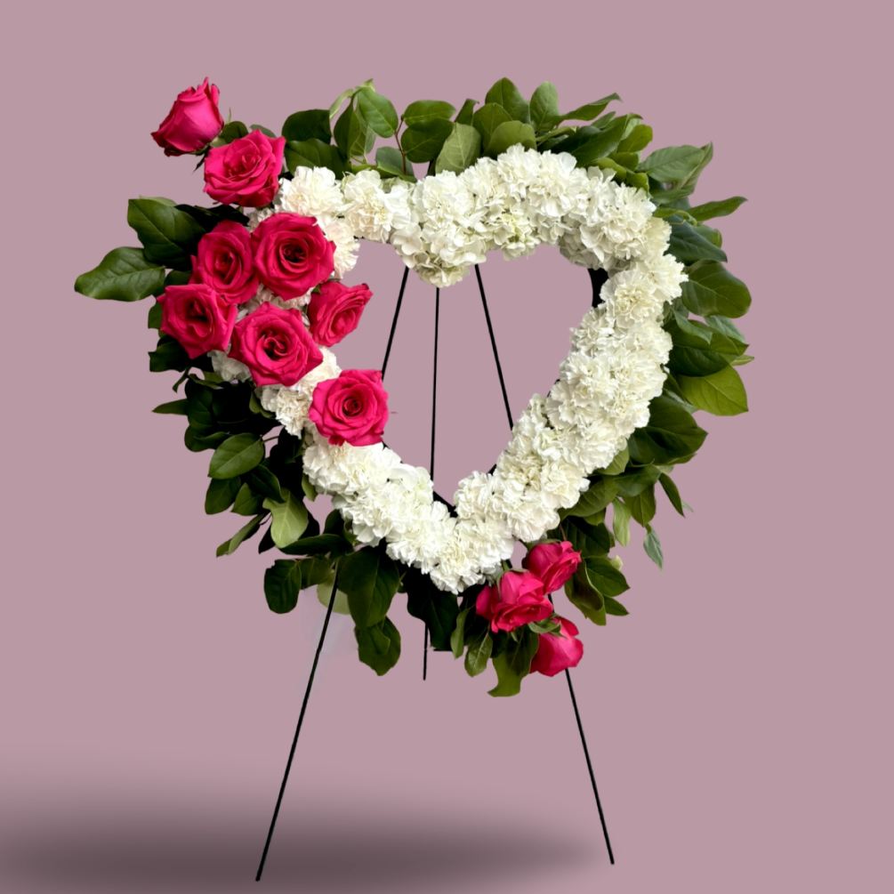 A Heart tribute created for your loved one. It is created with