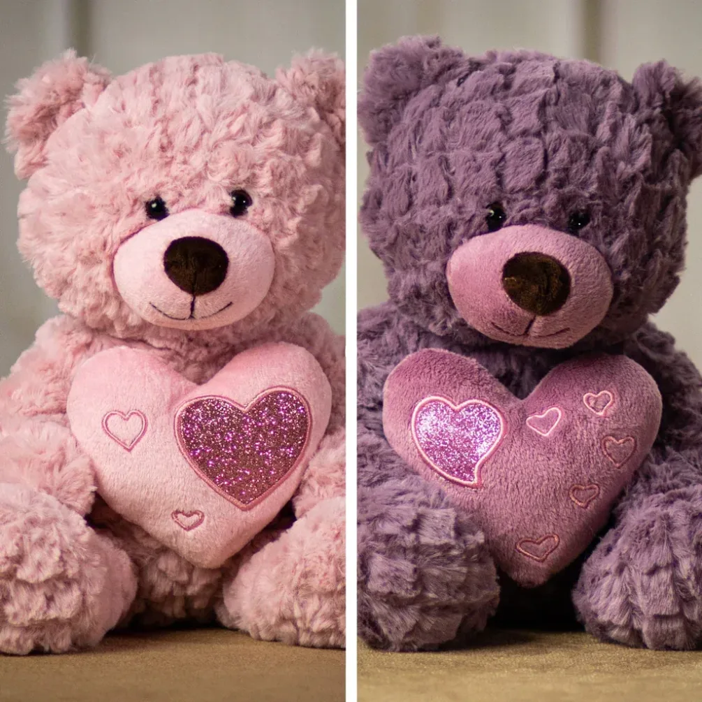 These bears come in two lovely colors. One is a soft pink