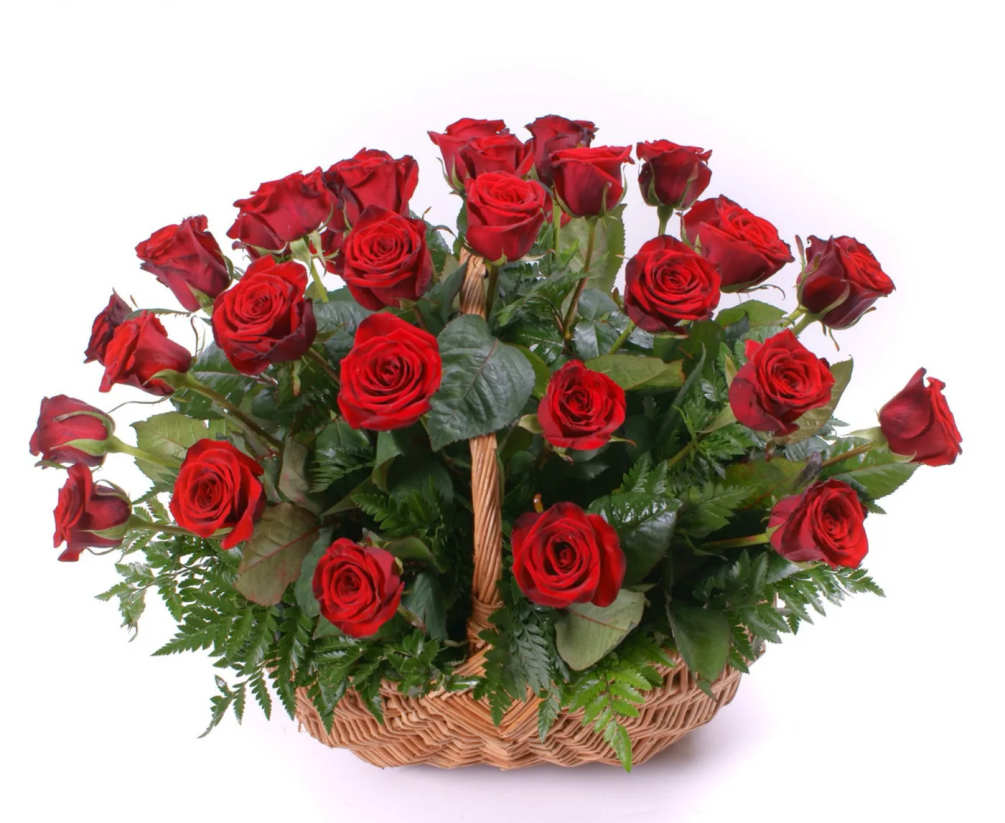 Surprise her with this beautiful basket of roses

(If you want to change