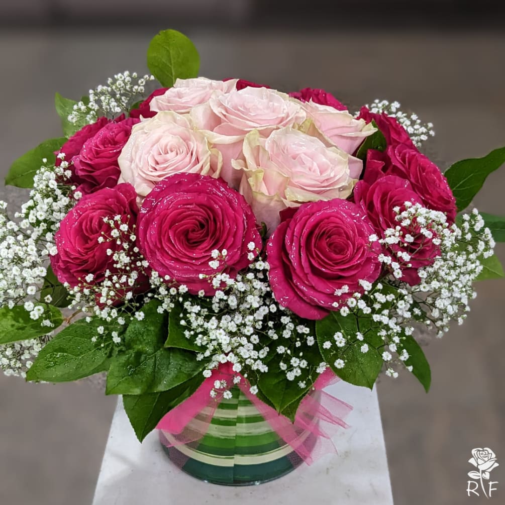 Everyone is crazy about our mixed pink roses! Pink roses symbolize femininity