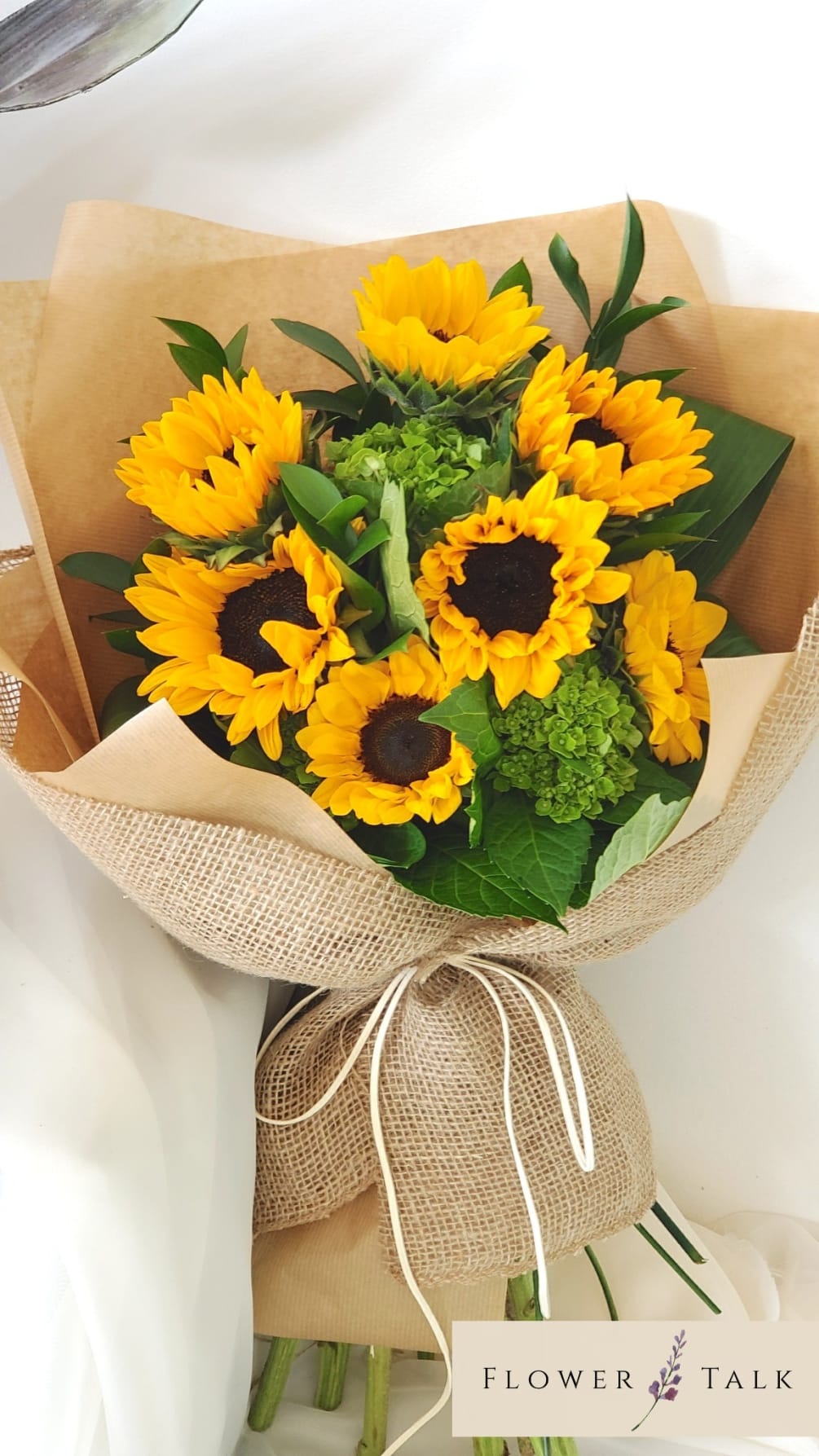This simple yet lovely sunflower bouquet is perfect for any occasion. 