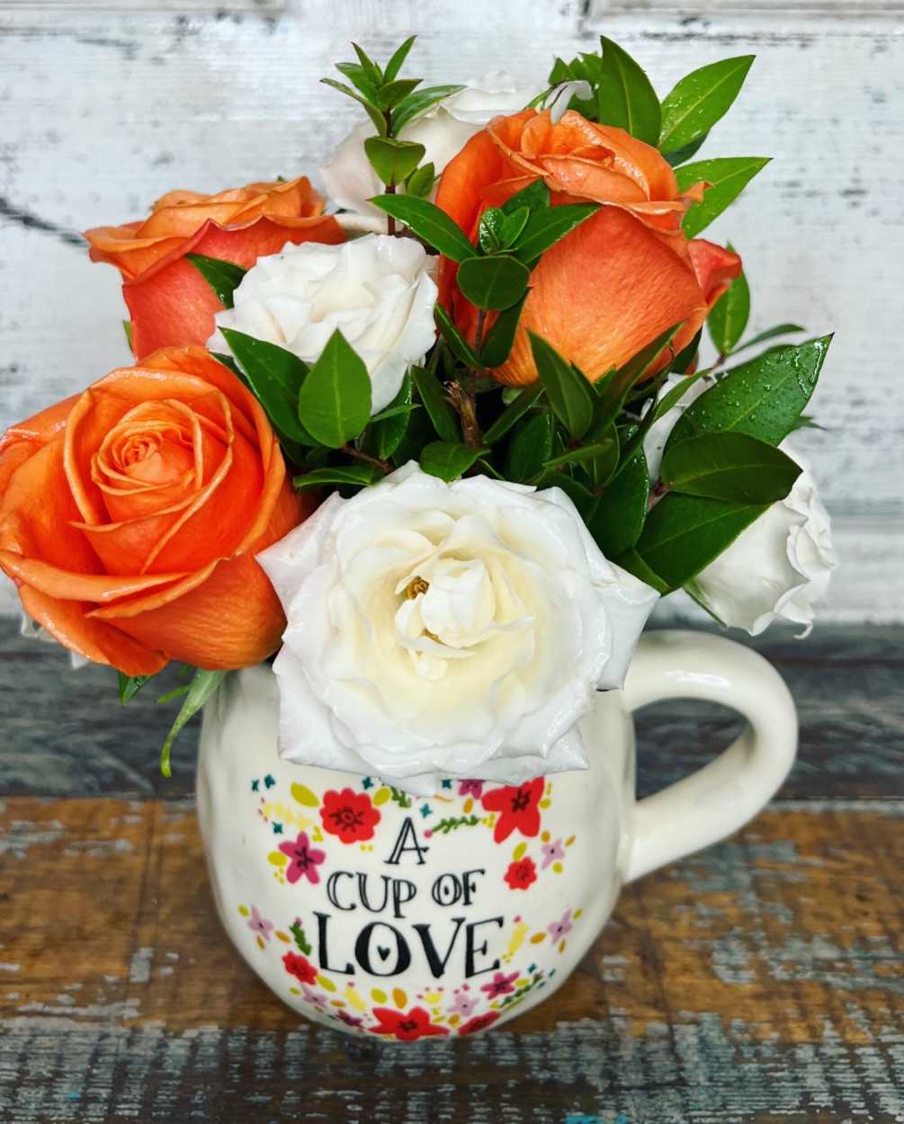 Brighten someone&#039;s day with our &quot;Fresh Flowers in a Cup&quot; &ndash; the