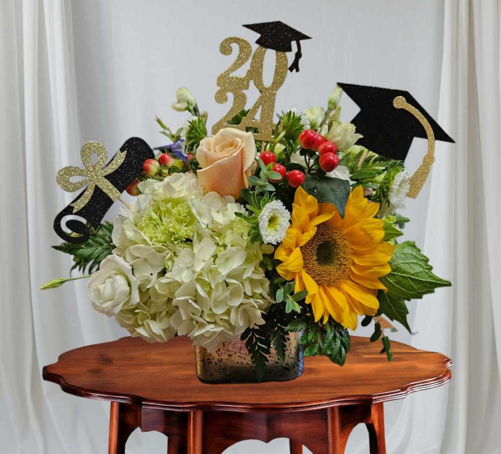 The perfect arrangement to send to a graduate of the class of