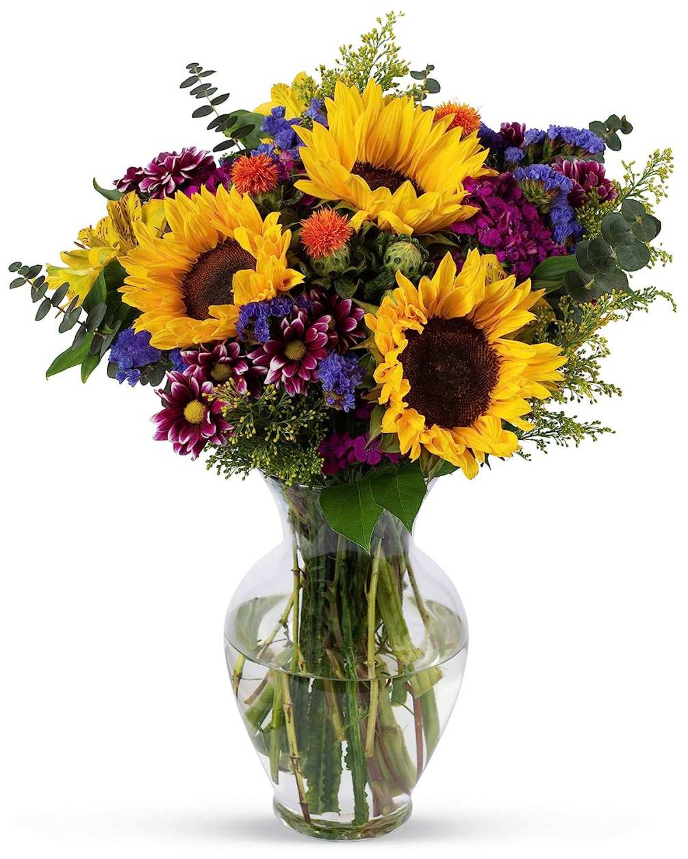 The Sun&#039;s Out Bouquet is a mix of sunflowers and other complimentry