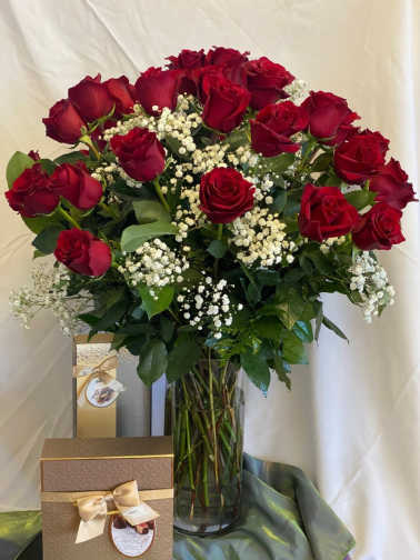 #2 - Tall Two Dozen Red Roses