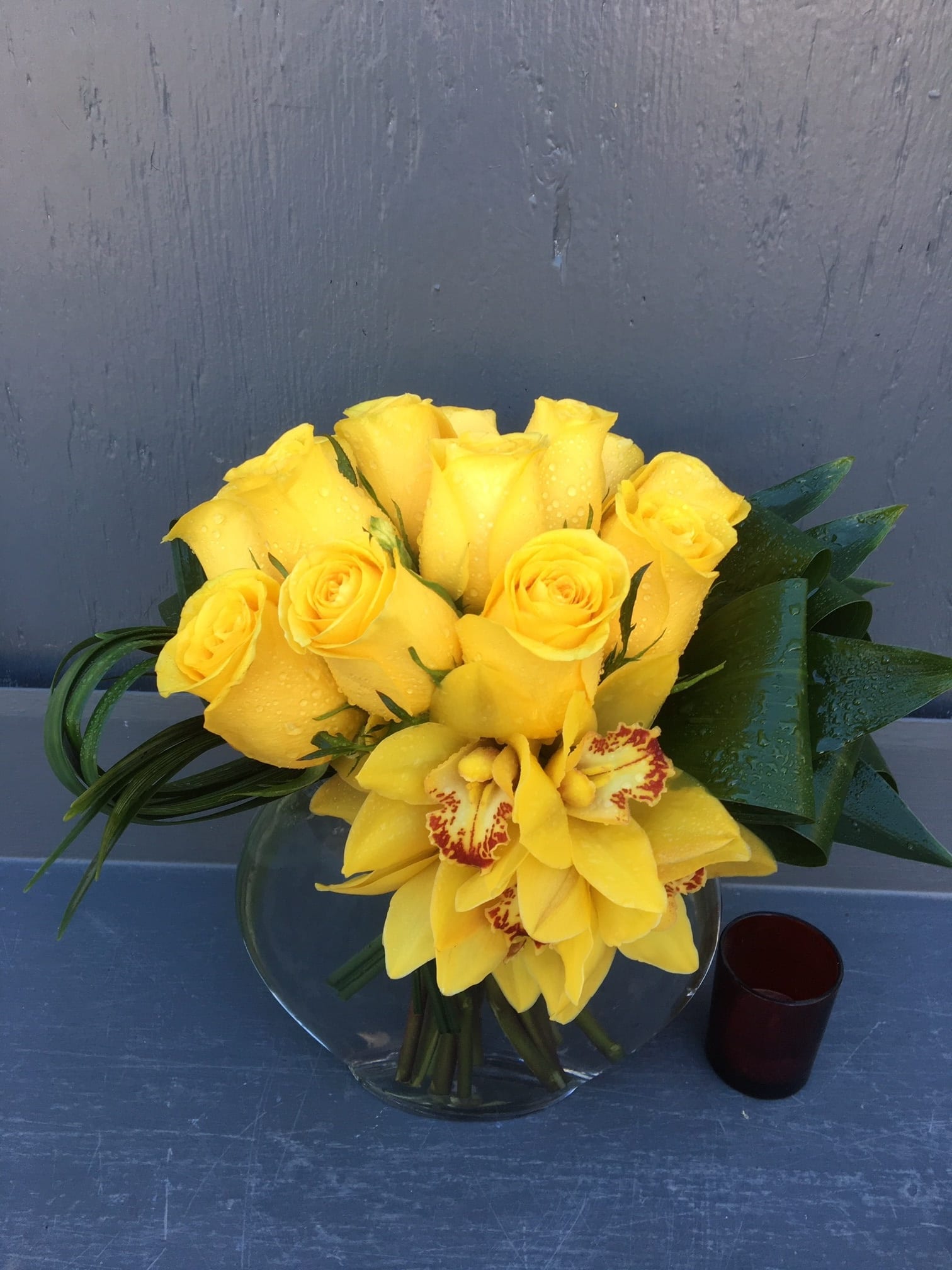 dozen rose & cymbidium orchid special in Los Angeles, CA ...