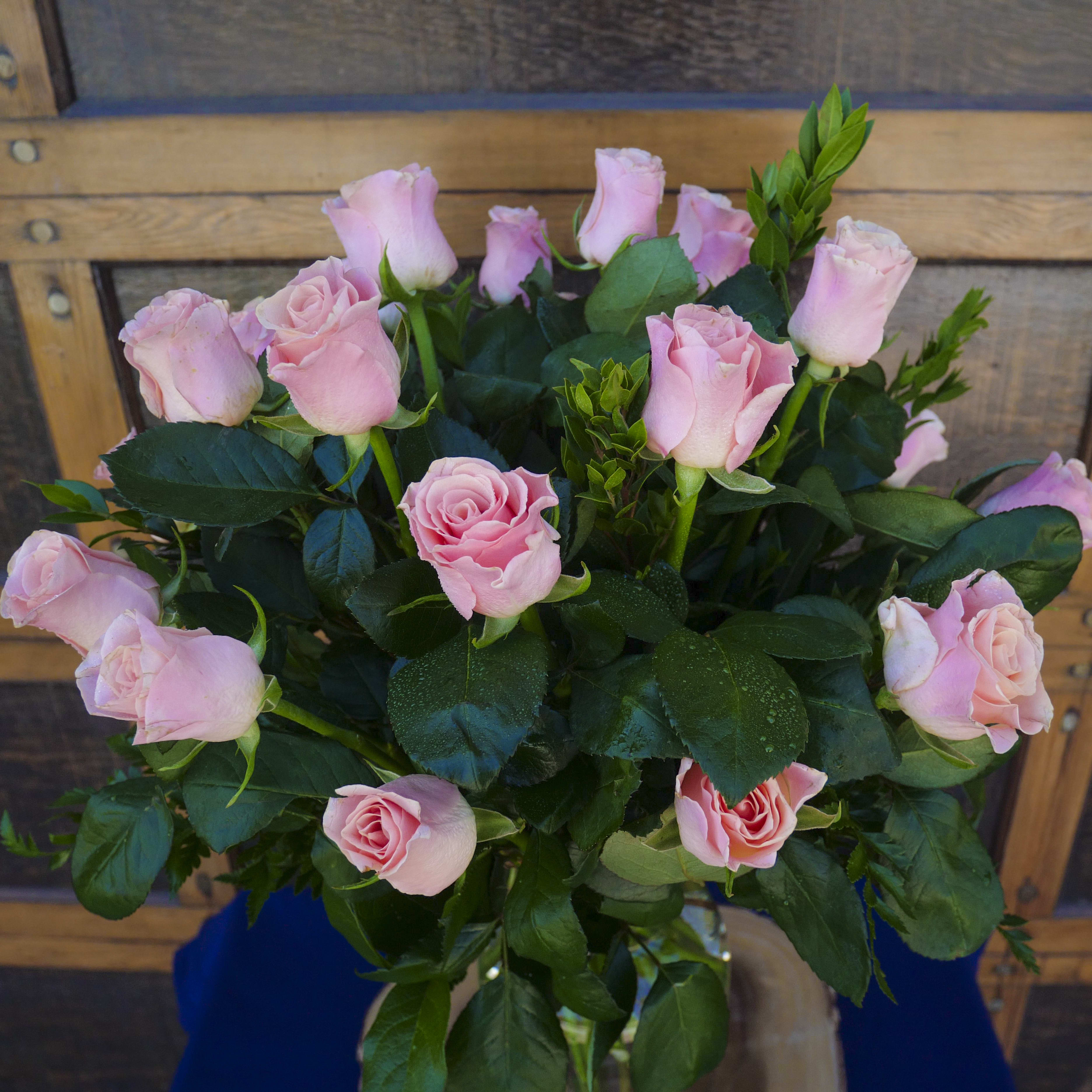 Blush Pink Roses (SF28) in Claremont, CA Sherwood Florist & UniqueArt