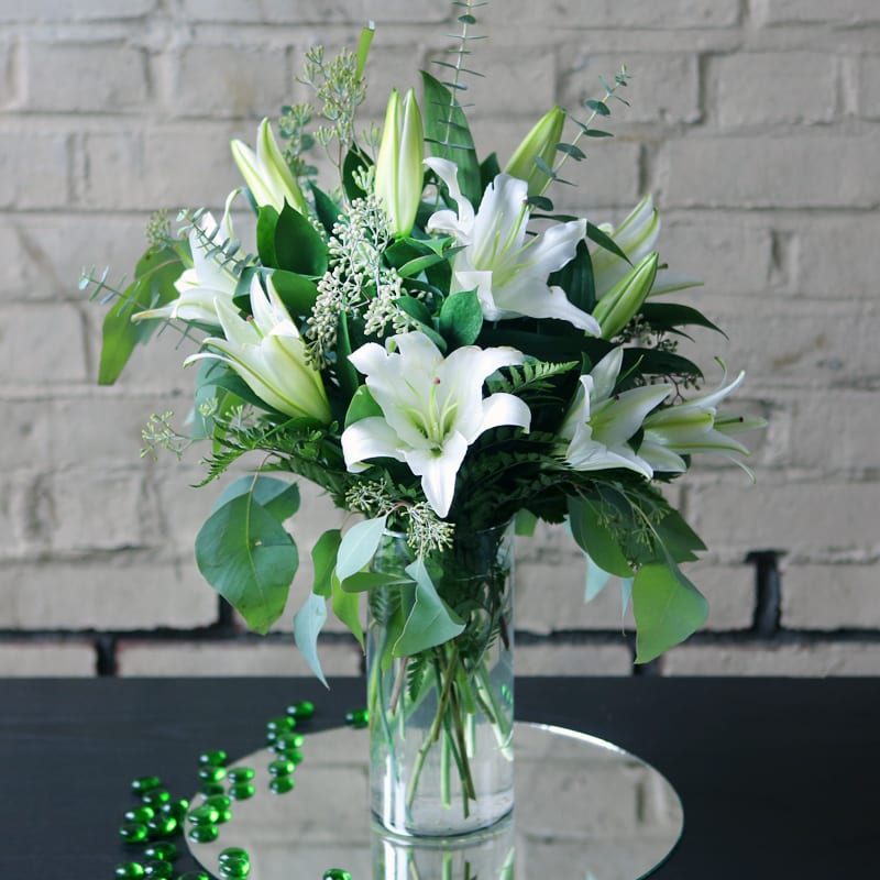 ELEGANT CASABLANCA LILIES in Brookline, MA Albert's of Brookline Florist