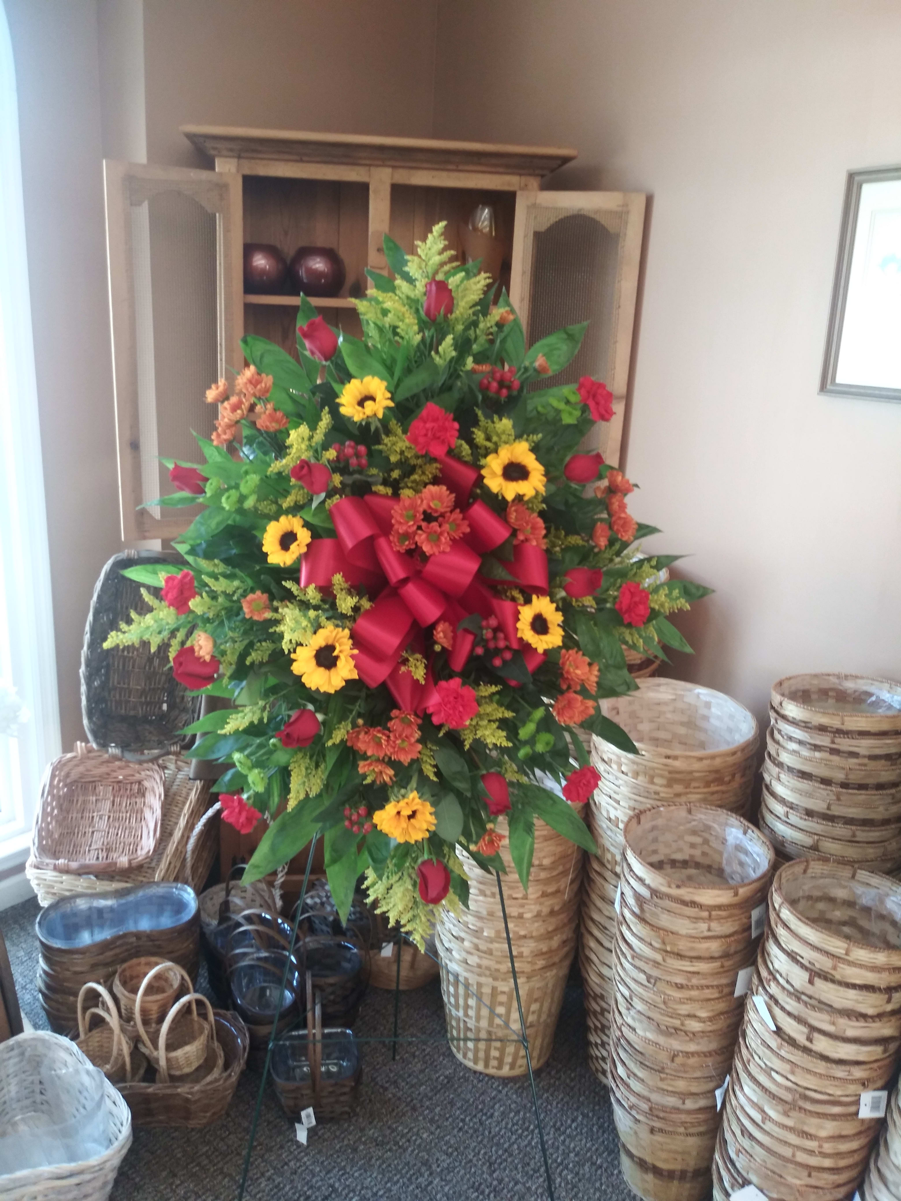 Fall Sympathy Tribute in Huntsville, AL | Country Home Florist