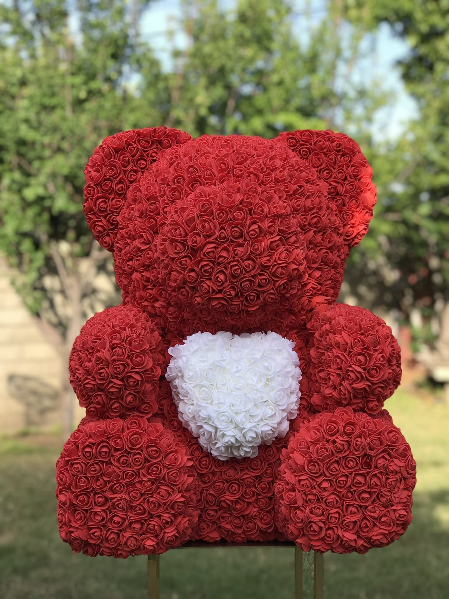 Three foot tall rose bear (huge) in Glendale, CA | Boxed Flowers and Sweets