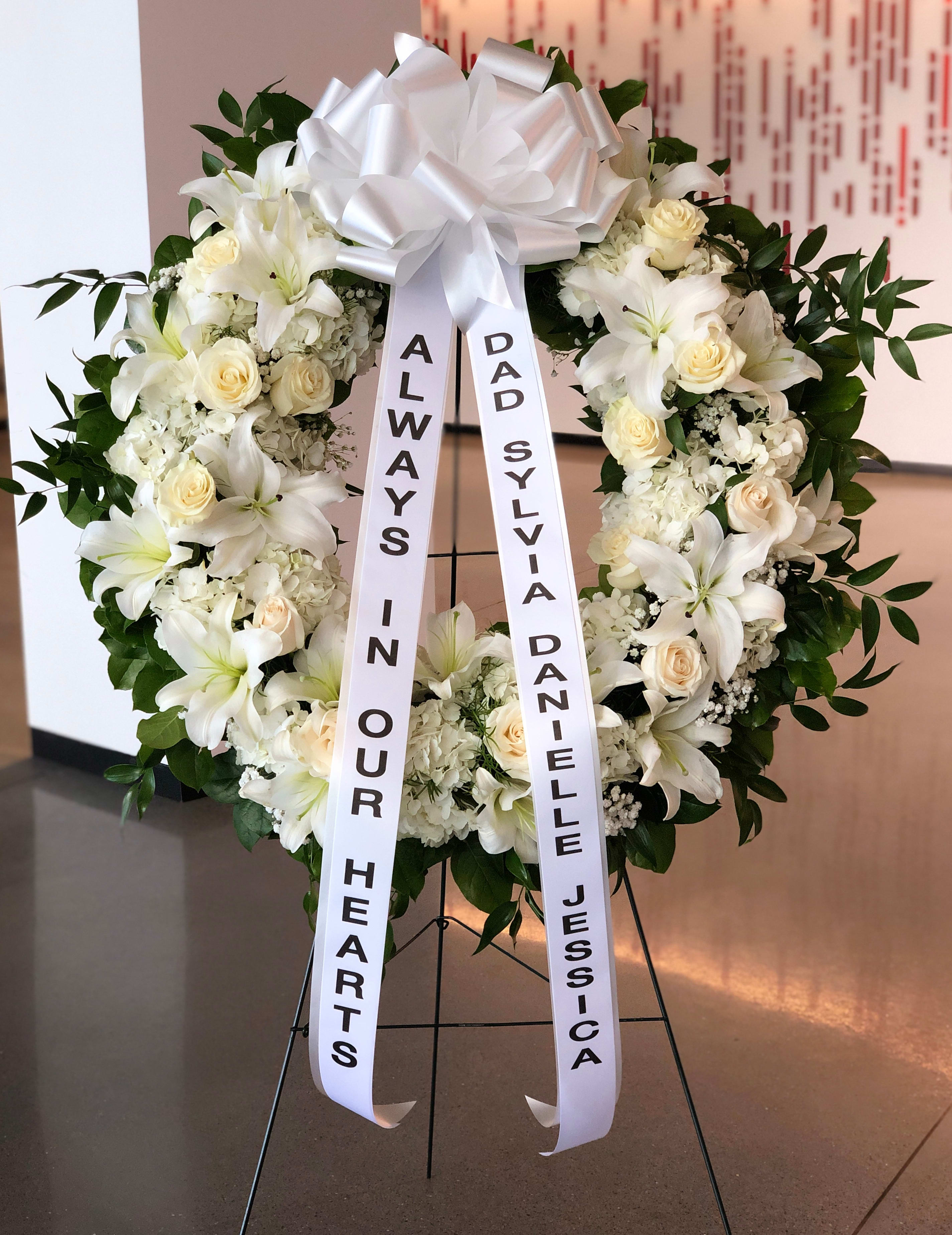 IN LOVING MEMORY WREATH DELUXE 30" in Arlington, VA Arlington