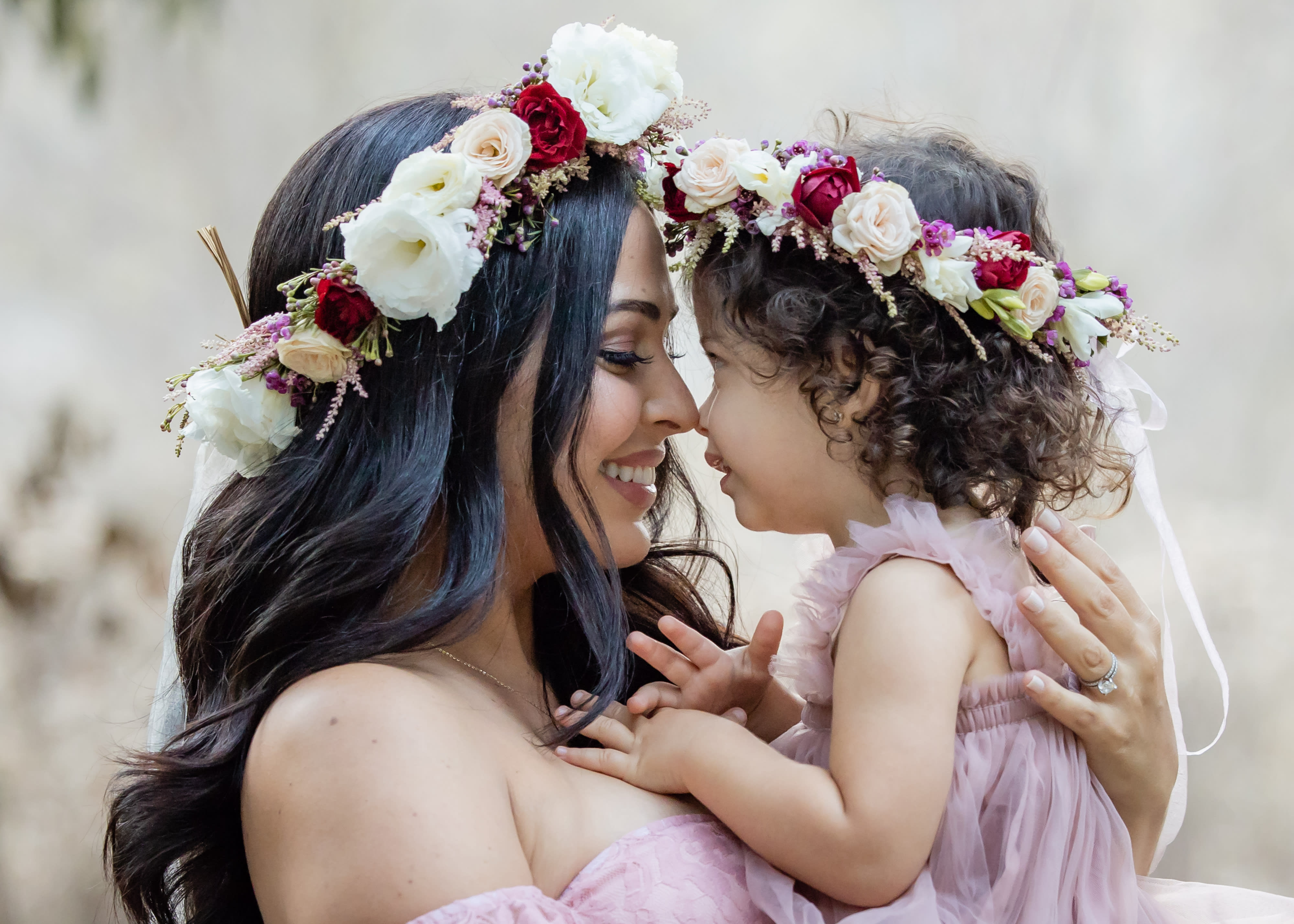 Adult Flower Crown Halo design in Torrance, CA Andes Florist