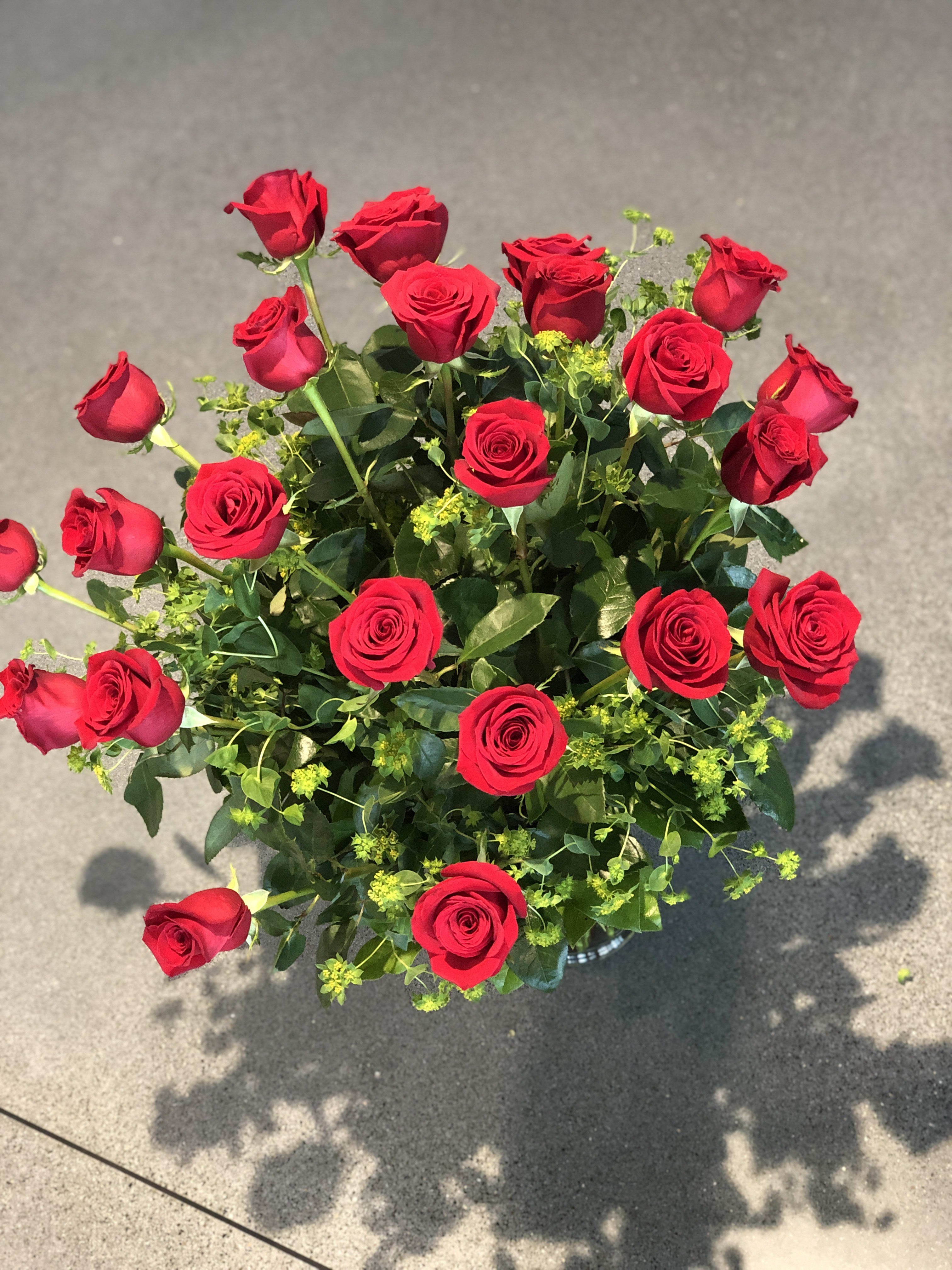 Twenty Four Red Roses - Large