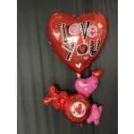 Candy Love Multi Heart Balloon – Over 4ft Tall for Grand Celebrations