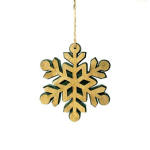 Wooden Snowflake Ornament