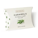 Package of rosemary truffle sea salt caramels