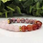 Rose Quartz/Banded Carnelian/Rhodonite