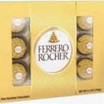 Ferrero Rocher fine hazelnut chocolates in a gold box