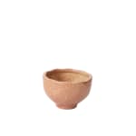 Small speckled ceramic bowl on a white background