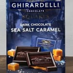 Ghirardelli dark chocolate sea salt caramel squares package