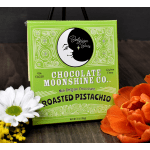Chocolate bar box with white and orange flowers around it