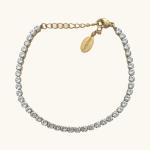 Nikki Smith Gold Tennis Bracelet 