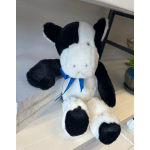 Plush Black and White Cow- Adorable!