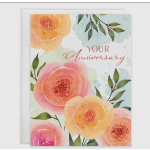 Happy anniversary greeting card 