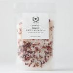 Bag of rose sandalwood sea salt bath soak