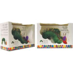 Two boxed Very Hungry Caterpillar plush and book sets on a white background