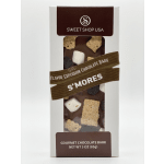 Boxed chocolate bark with marshmallows and graham cracker pieces