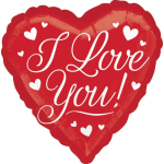 Mylar I Love You Balloon
