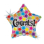 Congrats Mylar Balloon