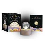 Mini moon lamp with boxed packaging and a glowing moon sphere
