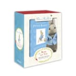 Peter Rabbit book and plush toy gift set in a display box