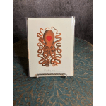 Greeting card with an octopus illustration and the words "Sending hugs"