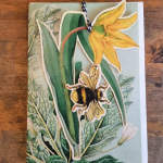 Bee and Flower Card With Bookmark 